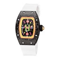 Women's Automatic Wrist Watch Fashion Skeleton Mechanical Watch Luminous Waterproof Wristwatch for L