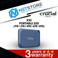 CRUCIAL X10 PORTABLE SSD - BLUE - (1TB | 2TB | 4TB | 6TB | 8TB)