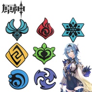 Genshin Impact Account Enamel Pins Element Symbol Game Custom Brooches Backpack Badge Jewelry Access