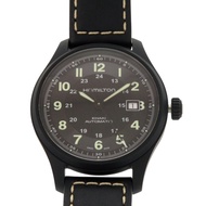 近全新 Hamilton Khaki Field H705751 鈦金屬錶附黑色自動機械錶 黑色錶盤 0122 [二手] HAMILTON
