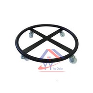 High Quality Heavy Duty 4 Wheel Iron Gas Tank Roller/Metal Gas Stand/Gas Tank Trolley/Roda Tong Gas/