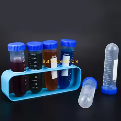 W89C 3pcs/Pack Clear 50ml Centrifuge Tubes Set for Student Teacher School Experiment