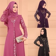 ชุดชุดกระโปรงยาว Abaya Kaftan ของผู้หญิงอิสลาม NlLgshop เสื้อผ้ามุสลิม