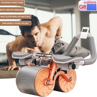 Wheel Roller Abdominal Trainer with Elbow Support Automatic Rebound