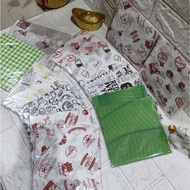 Wax Paper Laminated Baking Paper with Pattern Size 15 x 15 cm ~ FOOD GRADE [50 PCS]