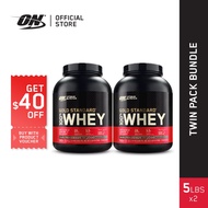 Optimum Nutrition Gold Standard 100% Whey Protein 5 lbs x 2 (Bundle)