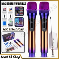 Mic Wireless / Mic Double Wireless LT-128 VHF | Mic Ori / MIC KARAOKE | Microphone Karoke Mic Duet |