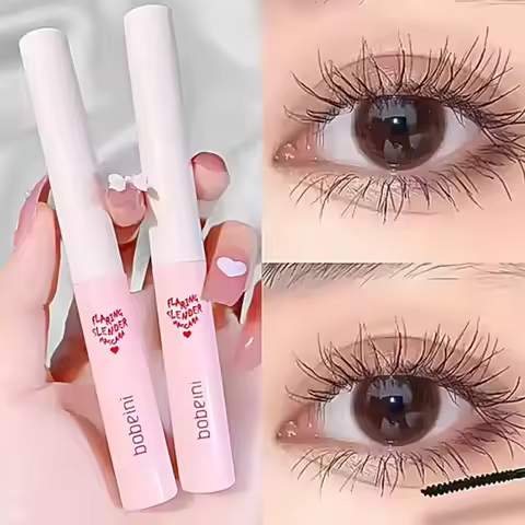 Brown Matte Mascara Makeup Ultra-Fine Brush Lengthens Eyelashes Waterproof Fast Dry Black Natural Cu
