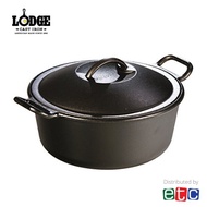 Lodge Pre-Seasoned Cast Iron Dutch Oven with Loop Handles (7qt/6.62L)