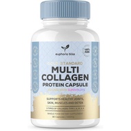 High Strength Multi Collagen 1400MG Tablets with Turmeric & Kelp, Skin, Hair, Nails & Joints, with H