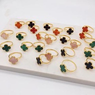 ❤️❤️❤️clear stock ❤️❤️916 Four Clover Leaf ( Van cleef ) Rings Cincin Van cleef 12mm