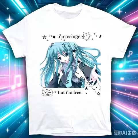 2026New Japanese Anime Pattern Short Sleeved Round Neck Y2k Tshirt Men Clothing New in Tops&Tees Men