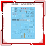G-Rework HG Zeta Plus C1 (Test Type Color) Waterslide Decals