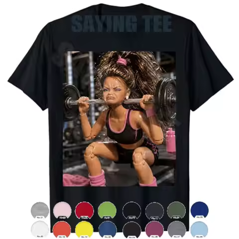 Disgusting Gym Girl Funny Workout Meme Humor Fitness T-Shirt Y2k Leg Day Struggle Girl Weightlifting