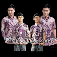 BB Batik lelaki UNGU Latest Couple sweet || Couple Batik Father And Son Batik lilac Batik Purple