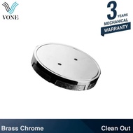 VONE CLEAN OUT 2" 2.5" 3" 4" INCH TUTUP PIPA KONTROL BRASS CHROME - ANARCHY SHOP