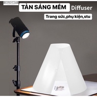 XLIGHT Cone Soft Light Diffuser Plate for Jewelry Reflective Spotlight Photography Props