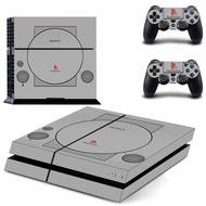 PS1สไตล์สีขาวสัญลักษณ์โลโก้ Limited Edition PS4สติกเกอร์รูปลอกผิวสำหรับ PlayStation 4คอนโซลและ2ตัวควบคุม PS4ไขมันสติกเกอร์ผิวไวนิล