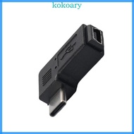 KOK Connector for Phone Digital Camera Mini USB Female to USB C Male Converter