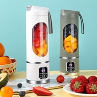 450ML Portable Blender 12 Blades USB Rechargeable Mini Mixer LCD Display Ice Crusher
