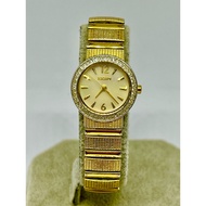 ELGIN Vintage Gold(gp) ladies watch US made - quartz - garterized bracelet 3,500 only