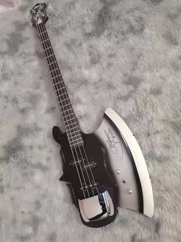 4-string axe bass signature, brand new bass, peach blossom wood body, rosewood fingerboard,