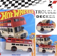 💢Hotwheels TROUBLE DECKER🔴🟡 ของเข้าใหม่ ลัง F 2024