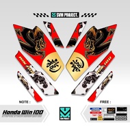 HONDA WIN STRIPING / MOTIF 79 / WIN 100 STICKER / WIN STICKERS / STICKERS / STREPING / STIPING / STR