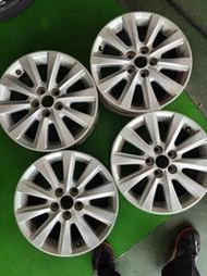 TOYOTA中古原廠15吋6J鋁圈5孔×100中心孔54.1一組4顆售價3200