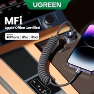 UGREEN 20W MFI Spring Lightning for Car Styling Storage Flexible 3A Charging Cable USB C for iPhone 14 13 Pro Max