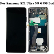 Original Super AMOLED Display Touch Screen For Samsung Galaxy S21 Ultra G998 G998F G998B/DS Lcd Display Defect Screen