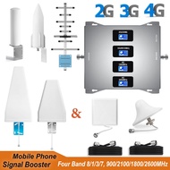 Cell Phone Signal Booster 2G 3G 4G Cellular Repeater Amplifier Antenna Quad Band 8/1/3/7 GSM 900/UMT