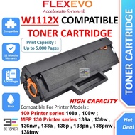 Compatible HP 108A 108W Toner W1112X 110X High Yield HP MFP 136A 136W 136NW 138A 138fnw Printer