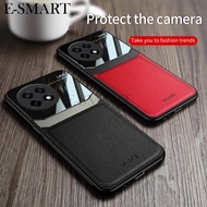 For OnePlus 13R ACE5 Case Fashionable Hard Shockproof Back Mirror Protective Film Leather For OnePlu