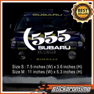 Subaru WRC STI 555 Rally Car Stickers