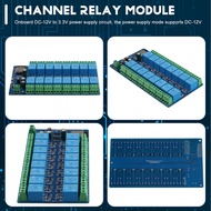 (RNDO) 16 Channel Relay Module DC5-12V Power Supply ESP32 Development Board ESP32-WROOM Secondary De