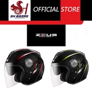 [Ready Stock] Zeus Carbon Fiber Open Face Helmet ZS-608