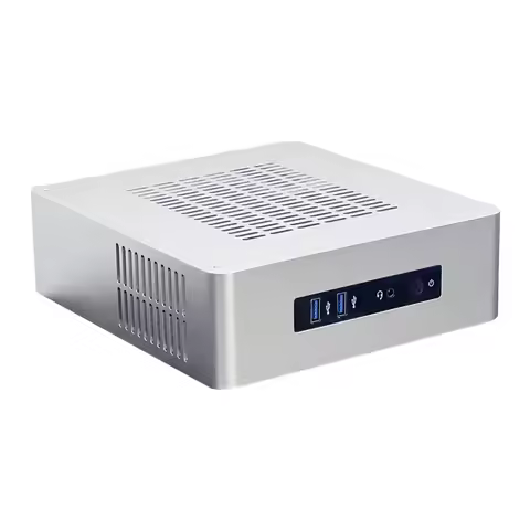All Aluminum Chassis Small Desktop Computer Case PSU HTPC Mini itx pc HTPC Mini-ITX Computer Chassis