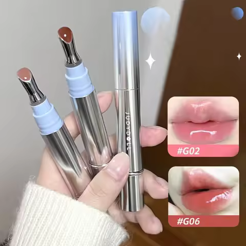 Judydoll Ice Diamond Essence Lipgloss Mirror Water Light Lip Tint Fading Lip Lines Lipstick Moisturi