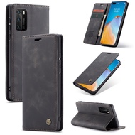 Leather Case Huawei P20 P30 Mate 30 Pro p30 Lite NOVA 3E 4E CaseMe Flip Auto Closing Magnetic Wallet