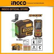 INGCO COMBO SET ชุดเลเซอร์และเครื่องวัดระยะ COSLL0401