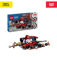 LEGO® City F1® Pit Stop & Pit Crew with Ferrari Car Racing Vehicle Toy 60443