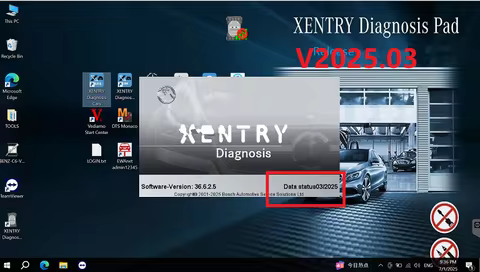 Xentry 2025.03 Full Software For MB C6 Scanner For benz program diagnostic Software with Zenzefi Cer