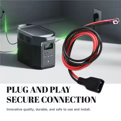 DTB7 For EcoFlow Delta Compatible 50A 8AWG Extension Cable Expansion Adapter for Ecoflow Additional 