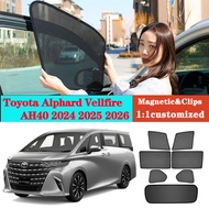 Car Window Sunshade For Toyota Alphard AH40 Vellfire 2024 2025 2026 Magnetic Car Sunshade Front Wind