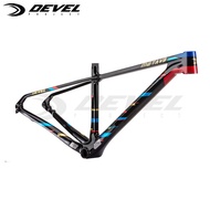 ۞DEVEL 29er MTB Carbon Frame T1000 Carbon Hardtail Mountain Bike Frame BB92 148x12mm Boost Carb@zRY