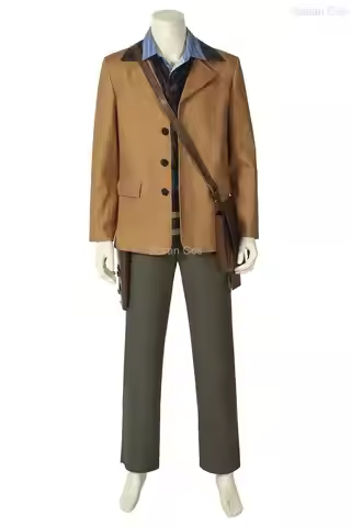 Arthur Morgan Cosplay Accessories Utility Belt With Bags Game RDR2 Same Style Jacket Western Denim B