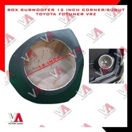 Box Sudut box subwoofer Bahan MDF 18mm Subwoofer Mobil 12 Inch Toyota