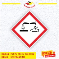 B3 Symbol Label Divider Vehicle Transport and Storage Place for Dangerous and Toxic Materials GHS Ca