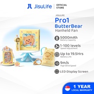 【JisuLife × ButterBear】Handheld Fan Pro 1 Strong Wind 100 Level Adjustment LED Display 5000 mAh Long